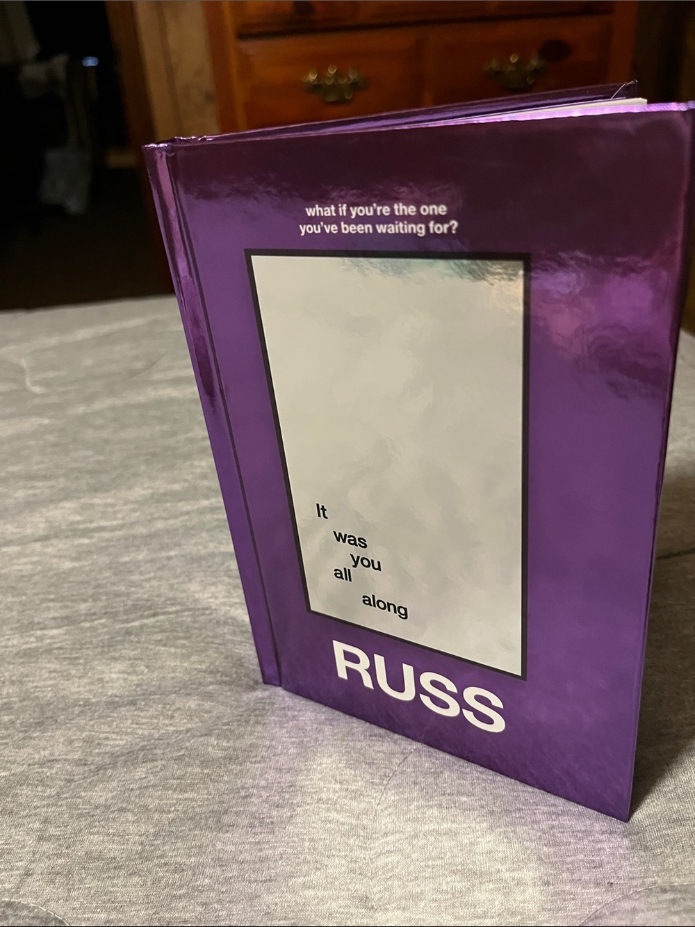 Russ Metallic Purple Hardcover with Mirrored Panel